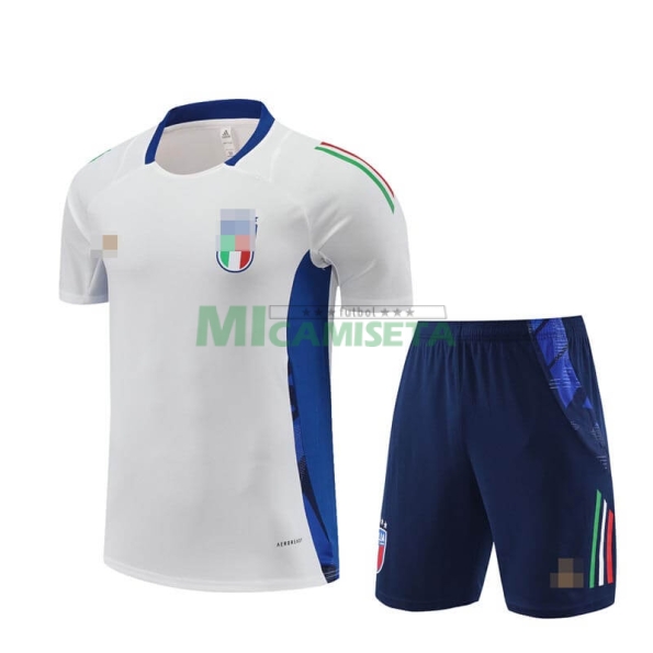 Camiseta de Entrenamiento Italia 2024 Kit Blanco/Azul