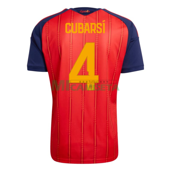 Camiseta Cubarsí 4 España Primera Equipación 2026 Rojo/Azul