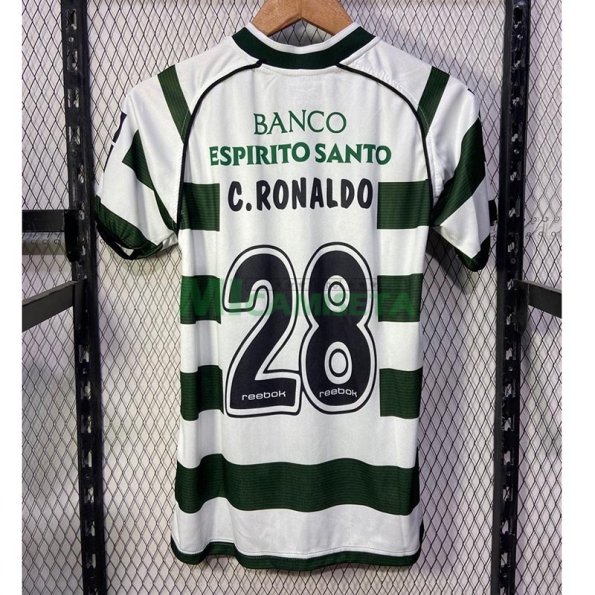 Camiseta C.RONALDO 28 Lisboa Primera Equipación Retro 2002/03
