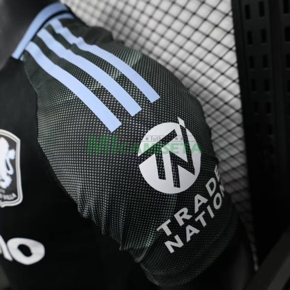 Camiseta Aston Villa Segunda Equipación 2025/2026 Negro (EDICIÓN JUGADOR)