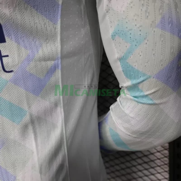 Camiseta Inter de Milan Segunda Equipación 2025/2026 ML Blanco (EDICIÓN JUGADOR)
