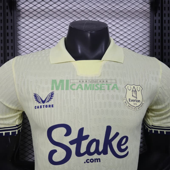 Camiseta Everton FC Segunda Equipación 2025/2026 Beige (EDICIÓN JUGADOR)