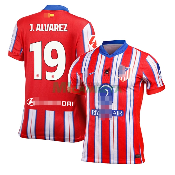 Camiseta J. ALVAREZ 19 Atlético de Madrid Primera Equipación 2024/2025 (EDICIÓN JUGADOR)