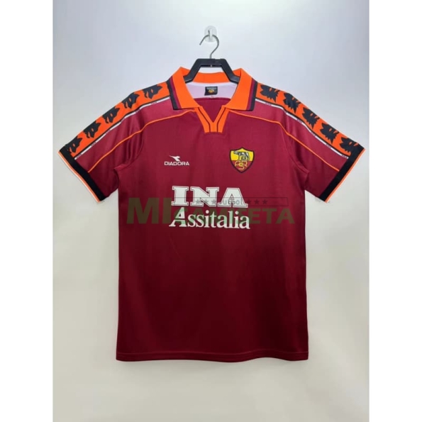 Camiseta TOTTI 10 AS Roma Primera Equipación Retro 1998/99