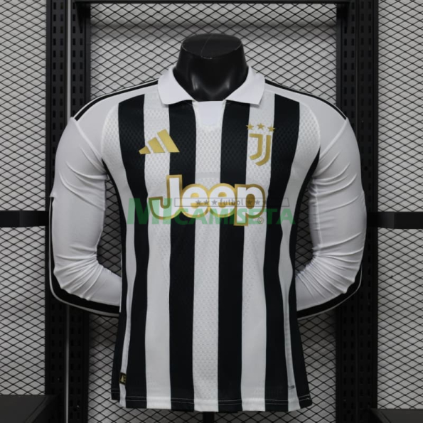 Camiseta Juventus Primera Equipación 2026/2027 ML Negro/Blanco (EDICIÓN JUGADOR)