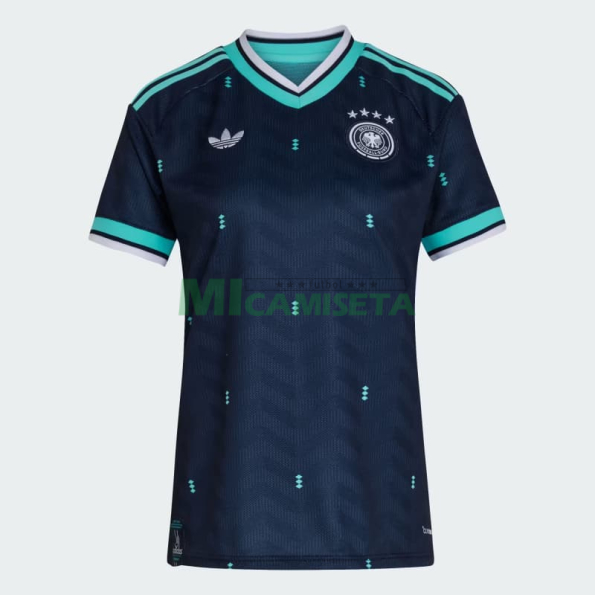 Camiseta Alemania Segunda Equipación Mundial 2026 Azul Mujer