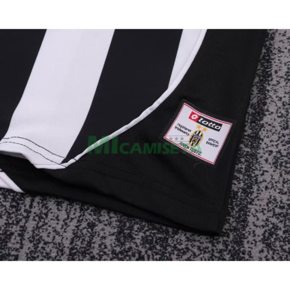 Camiseta Juventus Primera Equipación Retro 2002/03 Blanco/Negro Niño Kit