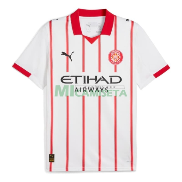 Camiseta Girona Primera Equipación 2025/2026 Blanco/Rojo
