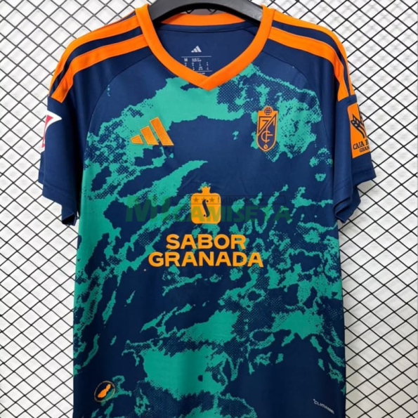 Camiseta Granada Segunda Equipación 2026/2027 Azul/Verde con Parche La Liga