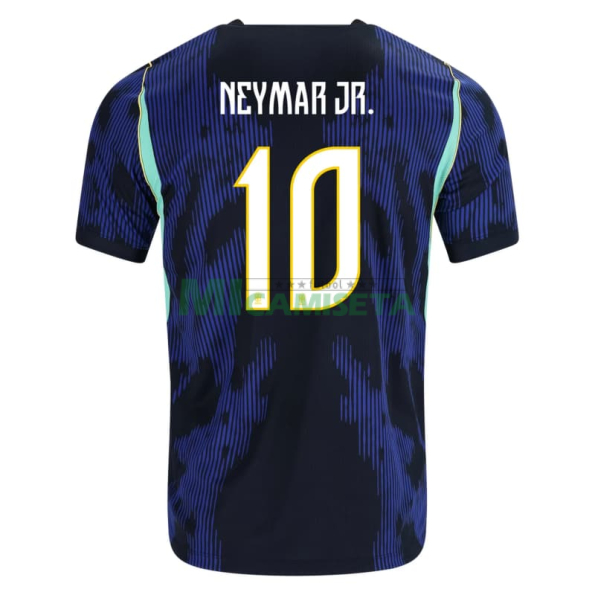 Camiseta NEYMAR JR. 10 Brasil Segunda Equipación Mundial 2026 Azul