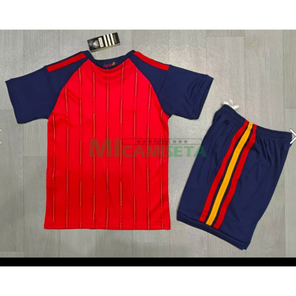 Camiseta España Primera Equipación 2026 Rojo/Azul Niño Kit