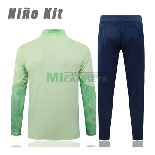 Sudadera De Entrenamiento Manchester City 2025/2026 Niño Kit Verde Claro con Estampado