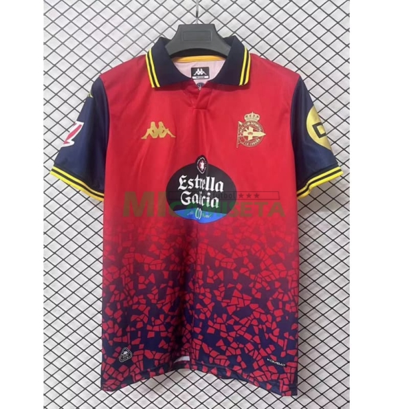 Camiseta Deportivo de La Coruña 2025/2026 Segunda Equipación Rojo con Parche La Liga