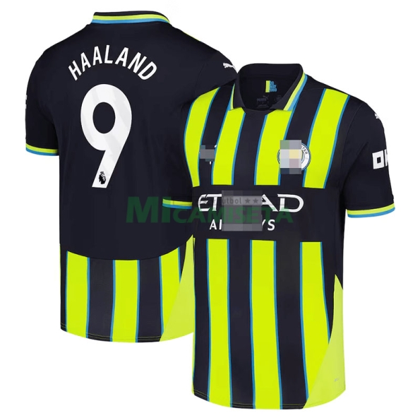 Camiseta Haaland 9 Manchester City Segunda Equipación 2024/2025