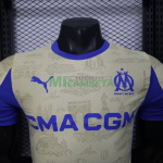 Camiseta Olympique Marsella Cuarta Equipación 2025/2026 Amarillo/Azul (EDICIÓN JUGADOR)