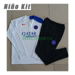Sudadera De Entrenamiento PSG 2025/2026 Niño Kit Blanco/Azul