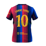 Camiseta Lamine Yamal 10 Barcelona Primera Equipación 2026/2027 Rojo/Azul UCL