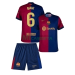 Camiseta Gavi 6 Barcelona Primera Equipación 2024/2025 Niño Kit