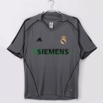 Camiseta Real Madrid Tercera Equipación Retro 2005/06 Gris
