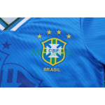 Camiseta Brasil Segunda Equipación Retro 1996 Azul Niño Kit
