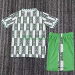 Camiseta Nigeria Segunda Equipación Retro 1994 Verde/Blanco Niño Kit