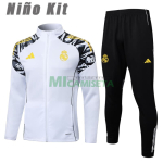 Chandal Real Madrid 2025/2026 Niño Blanco con Estamapdo de Marvel
