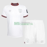 Camiseta West Ham United Segunda Equipación 2023/2024 Niño Kit