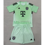 Camiseta de Portero Bayern Múnich 2025/26 Verde Niño Kit