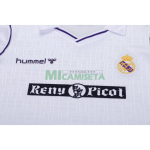 Camiseta Real Madrid Primera Equipación Retro 1988/90 Blanco Niño Kit