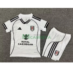 Camiseta Fulham F.C. Primera Equipación 2025/2026 Blanco Niño Kit