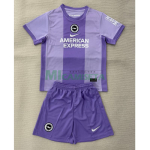 Camiseta Brighton Segunda Equipación 2025/2026 Morado Niño Kit