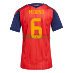 Camiseta Merino 6 España Primera Equipación 2026 Rojo/Azul Mujer