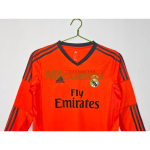Camiseta Real Madrid Tercera Equipación Retro 2013/14 ML Naranja