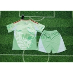Camiseta Italia Segunda Equipación la EURO Femenina 2025 Niño Kit Verde