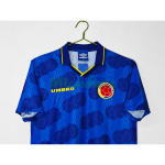 Camiseta Colombia Segunda Equipación Retro 1994 Azul
