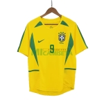 Camiseta RONALDO 9 Brasil Primera Equipación Retro 2002/03