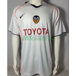 Camiseta Valencia CF Primera Equipación Retro 2004/05 Blanco
