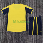 Camiseta Arsenal Segunda Equipación Retro 2000/01 Amarillo/Negro Niño Kit