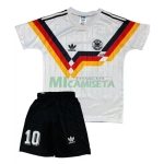 Camiseta MATTHÄUS 10 Alemania Primera Equipación Retro 1990 Niño Kit