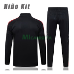 Sudadera De Entrenamiento Liverpool 2025/2026 Niño Kit Negro/Rojo Versión Retro