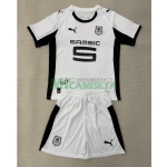 Camiseta Stade Rennais Segunda Equipación 2025/2026 Blanco Niño Kit