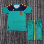 Camiseta De Portero España 2010 Retro Verde Niño Kit