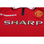 Camiseta Manchester United Primera Equipación Retro 1989/99 ML Rojo Niño Kit
