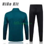 Sudadera De Entrenamiento AC Milan 2025/2026 Niño Kit Verde Oscuro con Estampado