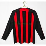 Camiseta AC Milan Primera Equipación Retro 2008/09 ML Rojo/Negro