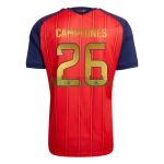 Camiseta España Primera Equipación Mundial 2026 Rojo/Azul Edición Campeones