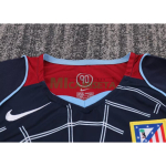 Camiseta Atlético de Madrid Segunda Equipación Retro 2004/05 ML Azul Marino Niño Kit
