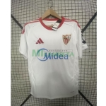 Camiseta Sevilla FC Primera Equipación 2025/2026 Blanco con Parche La Liga