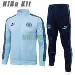 Chandal Manchester City 2025/2026 Niño Azul Claro con Estampado en Manga