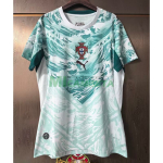 Camiseta Portugal Segunda Equipación Mundial 2026 Verde/Blanco Mujer